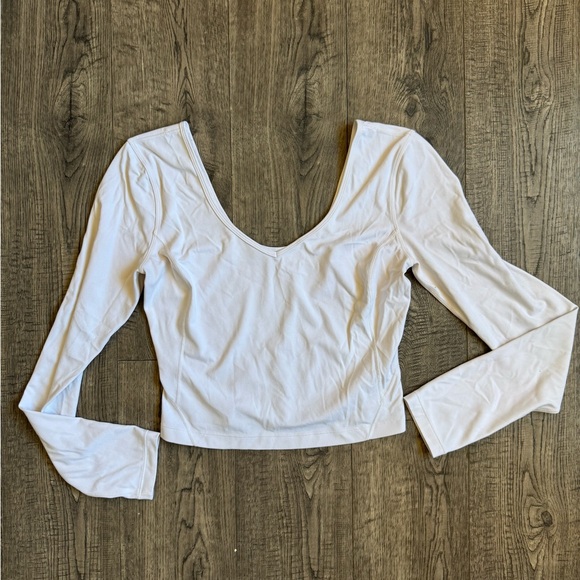 Lululemon Align Long Sleeve Shirt- White- Size 8 - Picture 4 of 6